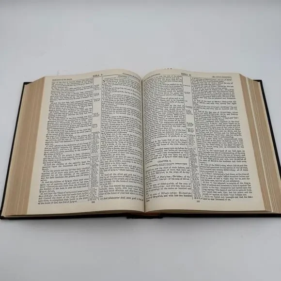 Vintage 1962 Family Bible from Southwestern Company Black 3196 & Bookmarks
